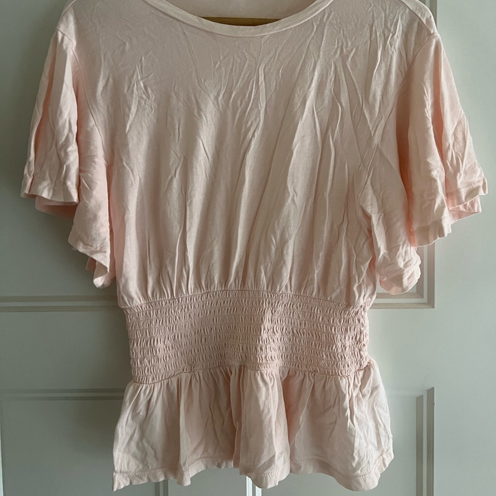 Peplum cotton tshirt